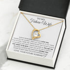 Future Wife Gift - Beautiful Necklace for Girlfriend for Birthday, Christmas & Romantic Moments - Forever Love Necklace