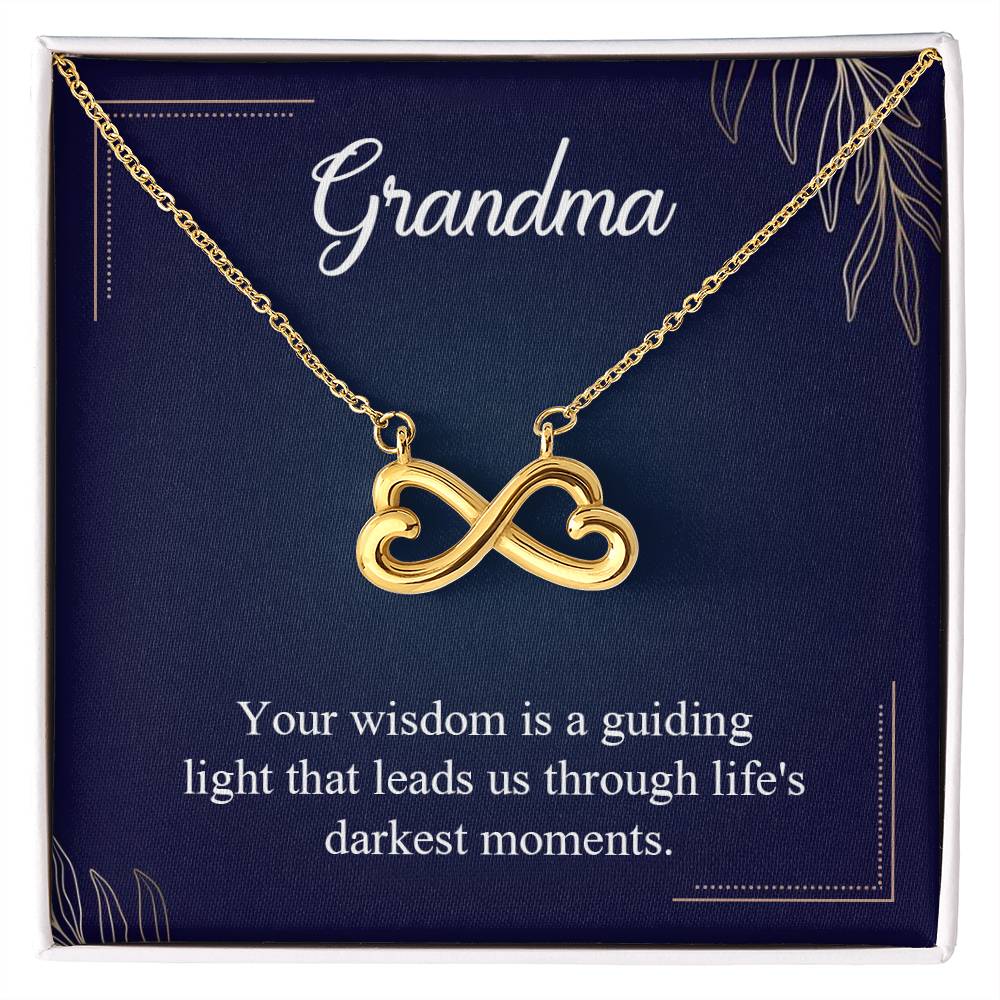 Gift for Grandma - Life's Darkest Moments - Endless Love Necklace