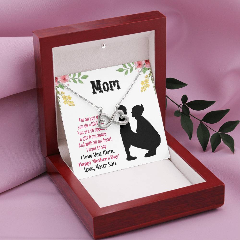 Happy Mother's Day Present - Mom you are so special - Endless Love Necklace