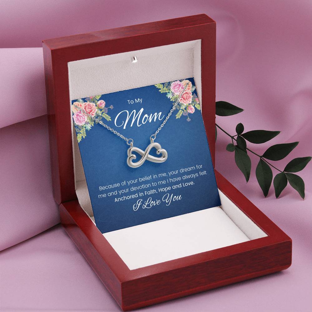 To My Mom - Endless Love Necklace - Mom Gift from Son/Daughter
