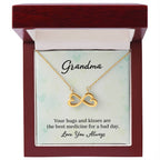 Gift for Grandma - Your Hugs and Kisses - Endless Love Necklace