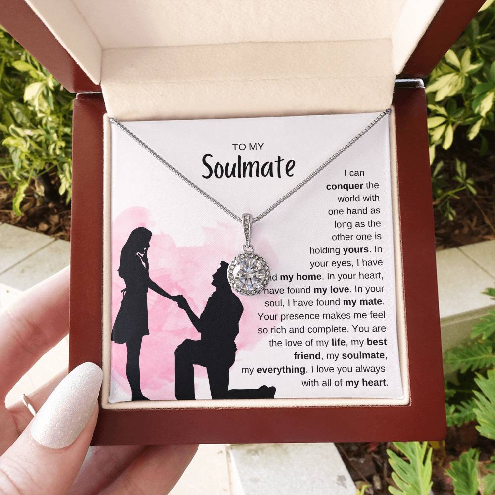 To My Soulmate Necklace - Romantic Soulmate Gift for Her for Christmas & Holiday Gifting - Eternal Hope Necklace