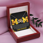 Mom - You Will Always Be My Caring Mother - Endless Love Necklace - Special Gift for Mom from Son