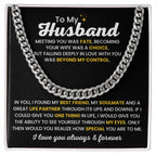 Jewelry Gift for Husband from Wife - Meeting you was fate - Birthday & Valentine’s Day for Him