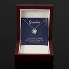 Gift for Grandma - Life's Darkest Moments - Love Knot Necklace
