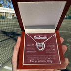 To My Beautiful Soulmate Necklace - Soulmate Gift for Her for Holiday Celebrations & Romance - Lucky In Love Necklace