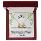 Gift for Sister - We have never stopped being family - Endless Love Necklace