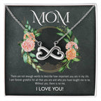 Mom - Without You, There Is No Me - Endless Love Necklace - Best Gift For Mom