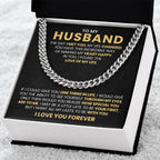 To My Husband - If I could give you one thing in life - Cuban Link Chain Gift from Wife to Husband
