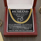 Romantic Husband Gift from Wife - I can't life without you - Cuban Link Chain