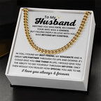 Cuban Link Chain for Husband - Meeting you was fate - Birthday, Anniversary Gift from Wife