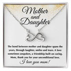 Mother and Daughter Gift - I Love You Mom - Endless Love Necklace