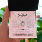 Soulmate Jewelry for Her - Best Romantic Gift Idea for Valentine’s Day & Birthdays - Love Knot Necklace
