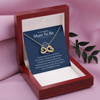 To An Amazing Mama To Be - Ten little fingers and ten little toes - Endless Love Necklace - New Mom Present