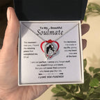 To My Soulmate Necklace - Long Distance Soulmate Gift for Valentine’s Day & Special Days - Forever Love Necklace