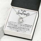 To My Soulmate Necklace - Soulmate Jewelry for Valentine’s Day & Gifts for Her - Forever Love Necklace