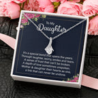 To My Daughter Necklace – Daughter Necklace for Graduation & Birthday Events – Alluring Beauty Necklace