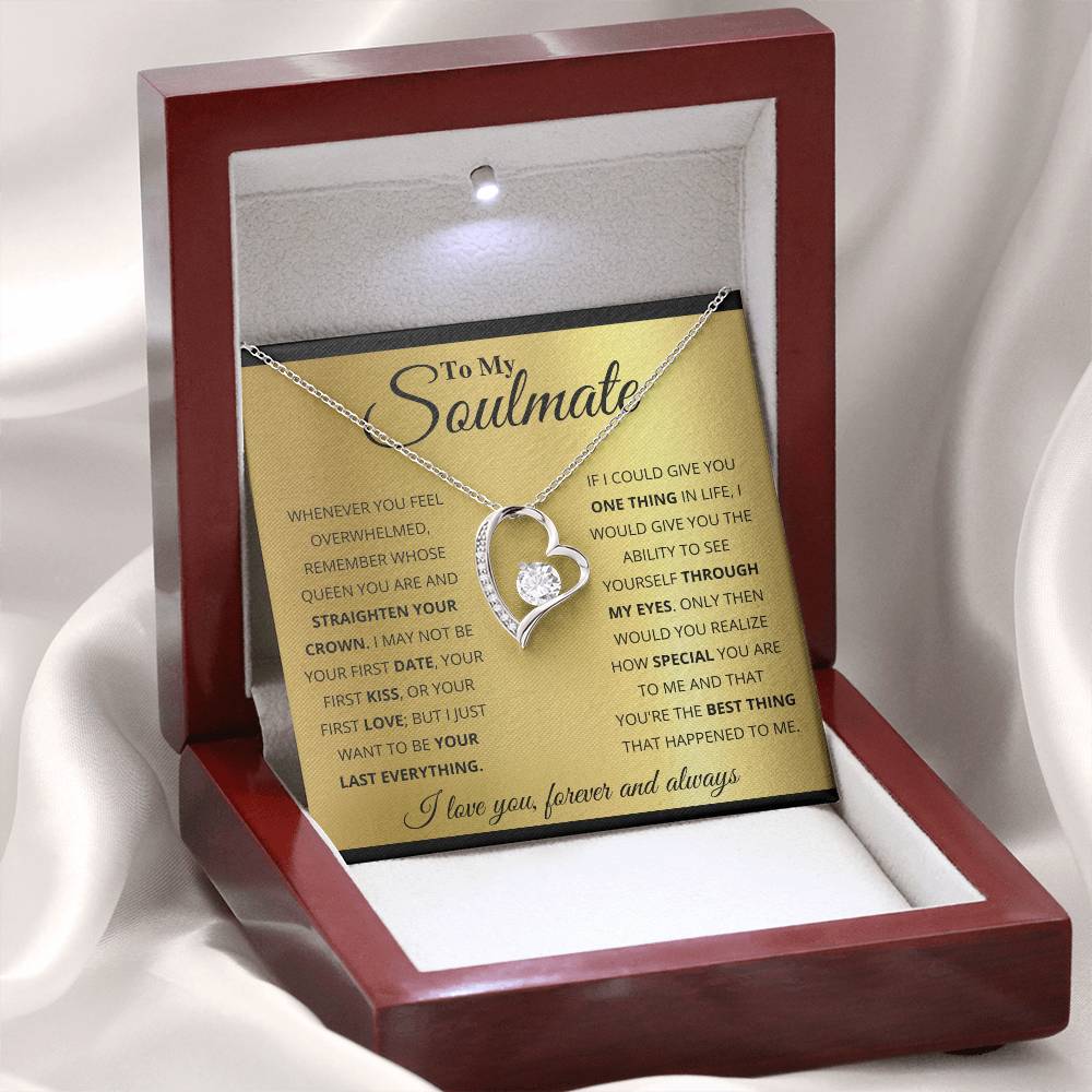 To My Soulmate Necklace - Special Gift for Birthday & Valentine’s Day - Forever Love Necklace