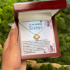 Sentimental Gift for Sister - The bond between us is a special one - Love Knot Necklace