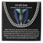 To My Dad - You're The Best - Cuban Link Chain - Father's Day Gift