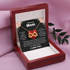 To My Loving Mom - You're the world for me - Endless Love Necklace - Special Gift for Mom