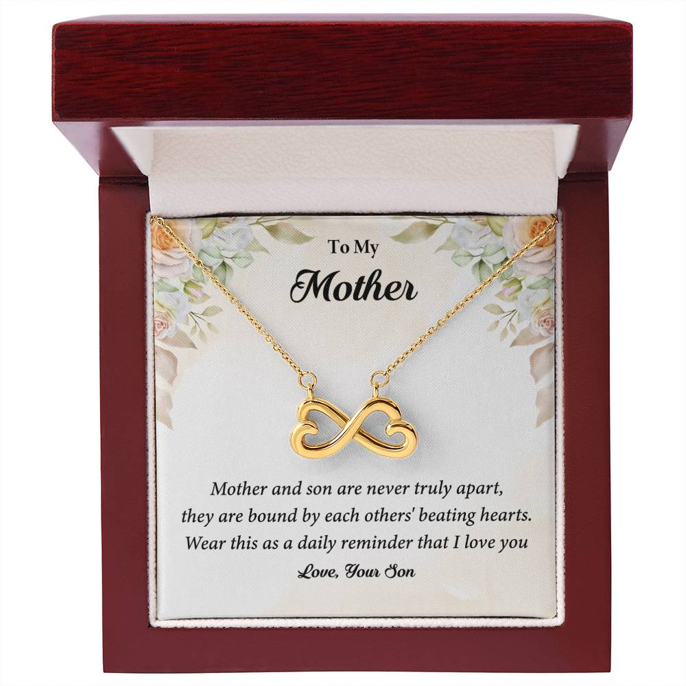 Mother and Son are Never Truly Apart- Endless Love Necklace - Sentimental Gift for Mom from Son