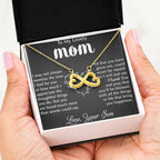 To My Lovely Mom - Thank You - Endless Love Necklace - Best Gift For Mom From Son