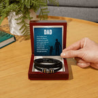 Gift for Dad - You taught Me To Chase My Dreams - Love You Forever Bracelet