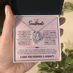 To My Soulmate Necklace - Long Distance Relationship Soulmate Gift for Romantic Occasions - Forever Love Necklace