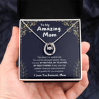 To My Amazing Mom - You Mean The World To Me - Lucky In Love PARTNER - Unique Gift For Mom Birthday, Christmas & Mother's Day