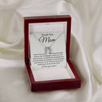 Thank You Mom - You Are My World - Lucky In Love Necklace - Best Gift For Mom