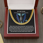 To My Dad - You're The Best - Cuban Link Chain - Father's Day Gift
