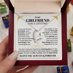 To My Girlfriend Necklace - Long Lasting Romantic Gift for Birthday, Sweet Surprises & Just Because Love - Forever Love Necklace