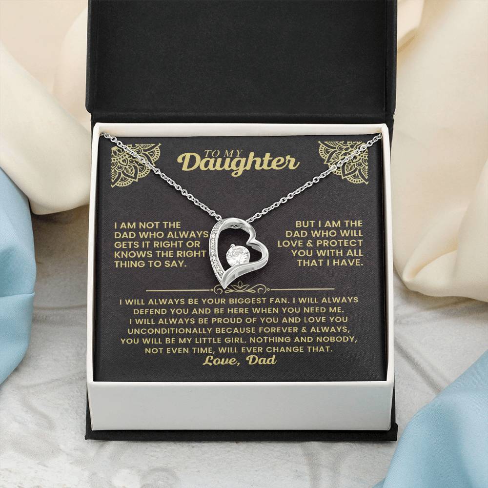 To My Daughter - I Will Always Be Your Biggest Fan - Forever Love Necklace