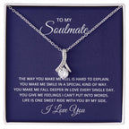 To My Soulmate Necklace - Romantic Necklace Gift for Her for Birthday & More - Alluring Beauty Necklace
