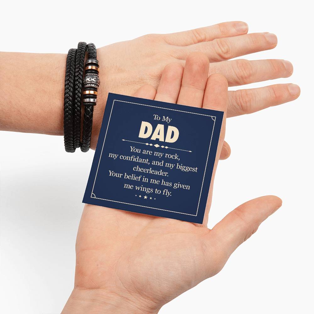 To My Dad - You are my rock - Gift for Dad - Love You Forever Bracelet