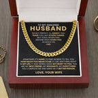 To My Amazing Husband - You're My Everything - Cuban Link Chain Gift from Wife to Husband