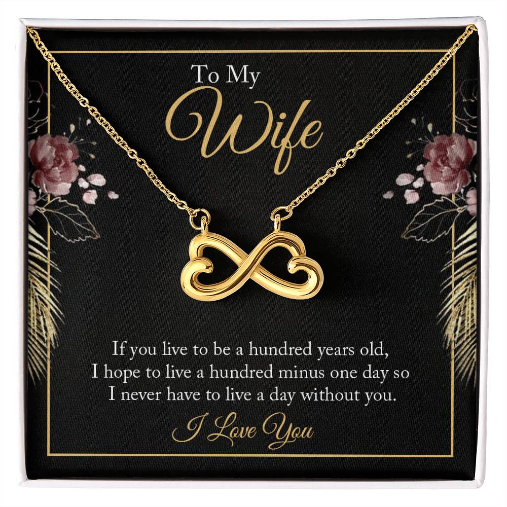 To My Wife Necklace - Heartwarming Gift from Husband for Birthday, Anniversary & Valentine’s Day - Endless Love Necklace