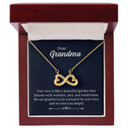 Dear Grandma - Your love is like a beautiful garden - Grandma Gift - Endless Love Necklace