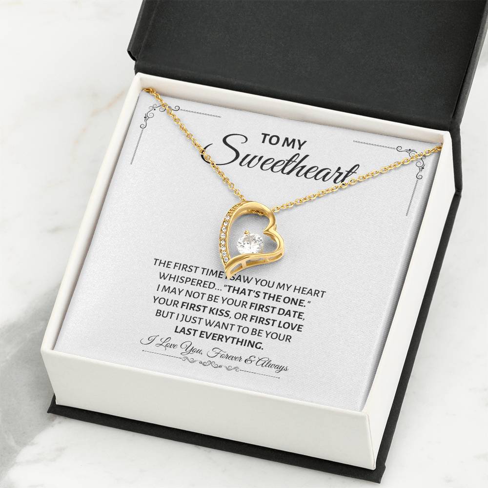 To My Sweetheart Necklace - Gift for Love on Valentine’s Day & Special Days - Forever Love Necklace