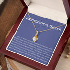 Unbiological Sister Necklace - Gift for Bonus Sister - Alluring Beauty Necklace