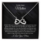 To My Dear Mom - A mom like you is the sweetest gift - Endless Love Necklace - Unique Gift for Mom