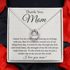 Thank You Mom - You Are My World - Lucky In Love Necklace - Best Gift For Mom