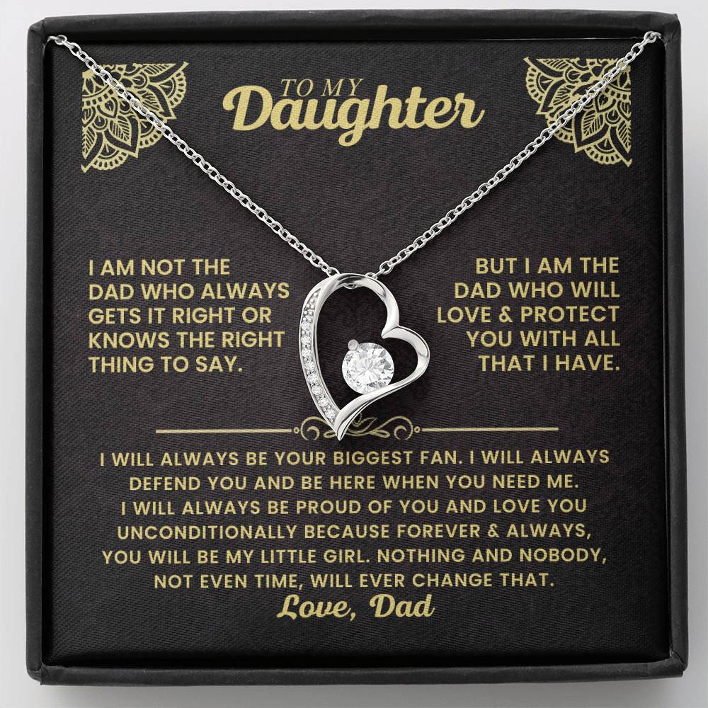 To My Daughter - I Will Always Be Your Biggest Fan - Forever Love Necklace