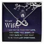 To My Beautiful Wife Necklace - Romantic Anniversary & Valentine’s Day Jewelry Gift from Husband to Wife - Endless Love Necklace