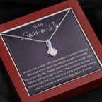 To My Sister In Law - Thank You for Accepting Me - Alluring Beauty Necklace