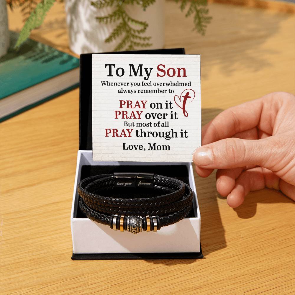 Gift for Son from Mom – Christmas, Graduation – Love You Forever Bracelet