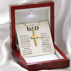 To My Dad Necklace - You've always been the one - Gift for Dad - Artisan Cross Necklace