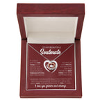 To My Beautiful Soulmate Necklace - Soulmate Jewelry Gift for Her for Birthday & Valentine’s Day - Crown Pendant Necklace