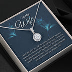 To My Wife Necklace - Loving Husband Gift, Meaningful Jewelry for Anniversary, Christmas & Valentine’s Day - Eternal Hope Necklace